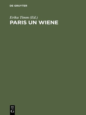 cover image of Paris un Wiene